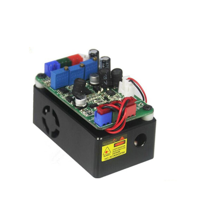 RGB Diode Laser Module 300mW Red Green Blue White Laser TTL Modulation - Click Image to Close